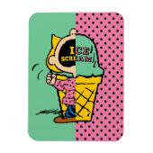 Peanuts | Sally Ice Cream Half & Half Magneet (Verticaal)
