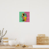 Peanuts | Sally Ice Cream Half & Half Poster (Keuken)