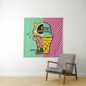 Peanuts | Sally Ice Cream Half & Half Wandkleed (In situ)