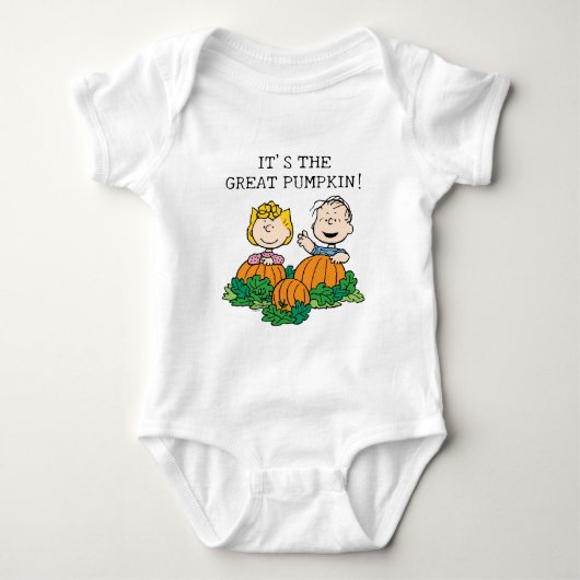 Peanuts | Sally & Linus in het pompoenveld Romper (Voorkant)