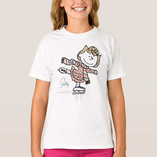 Peanuts | Sally on Ice T-shirt (Voorkant)