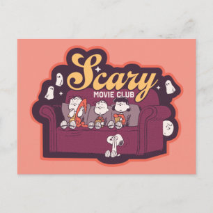 Peanuts Scary Movie Club Halloween Bank Briefkaart