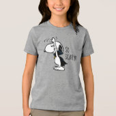 Peanuts | Scary Vampire Snoopy Tri-Blend Shirt (Voorkant)