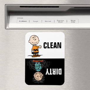 Peanuts   Schone & Vuil Servies Magneet