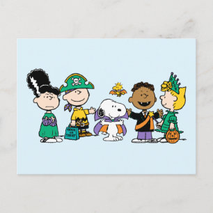 Peanuts Snoep Crew Halloween Bende Briefkaart