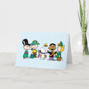 Peanuts Snoep Crew Halloween Bende Kaart