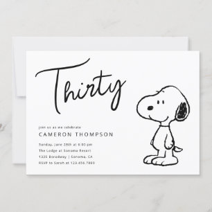 Peanuts Snoopy - 30e verjaardag Kaart