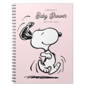 Peanuts | Snoopy Baby shower Gast & Geschenklijst Notitieboek (Voorkant)