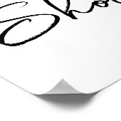 Peanuts Snoopy | BABY SHOWER Poster (Hoek)