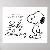 Peanuts Snoopy | BABY SHOWER Poster (Voorkant)