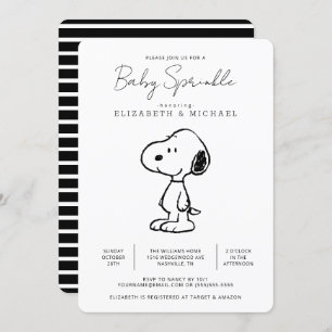 Peanuts Snoopy - Baby Sprinkle Kaart