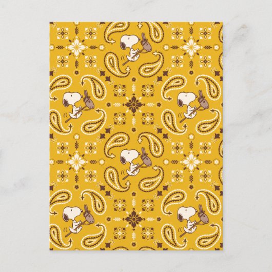 Peanuts | Snoopy Bandana Cowboy Briefkaart (Voorkant)