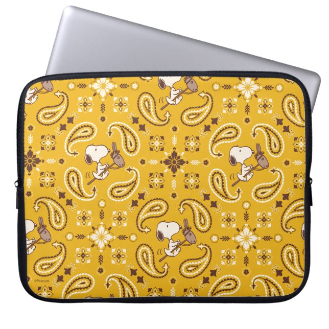 Peanuts | Snoopy Bandana Cowboy Laptop Sleeve (Voorkant)