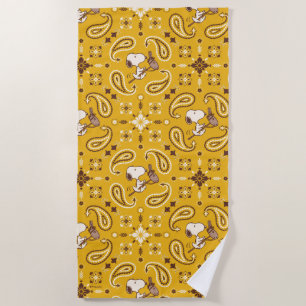 Peanuts Snoopy Bandana Cowboy Strandlaken