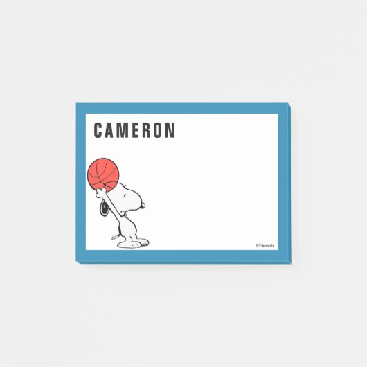 Peanuts | Snoopy Basketball Hoop Shot Post-it® Notes (Voorkant)