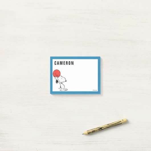 Peanuts | Snoopy Basketball Hoop Shot Post-it® Notes (Op bureau)