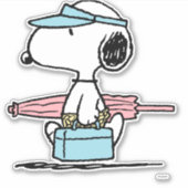 Peanuts | Snoopy Beach Walk Sticker (Voorkant)
