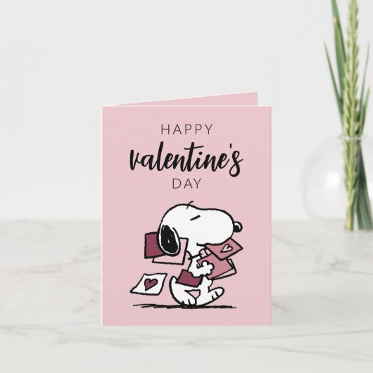 Peanuts | Snoopy bezorgt Valentijnskaarten Kaart (Voorkant)
