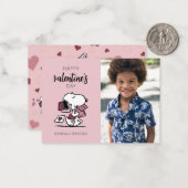Peanuts | Snoopy bezorgt Valentijnskaarten Notitiekaartje (Voorkant / Achterkant in situ)