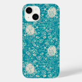Peanuts | Snoopy Blauwgroen tropisch strandpatroon Case-Mate iPhone Case (Achterkant)