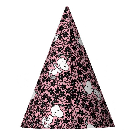 Peanuts | Snoopy Bloem Vine Patroon Feesthoedjes (Achterkant)