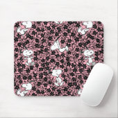 Peanuts | Snoopy Bloem Vine Patroon Muismat (Met muis)