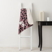 Peanuts | Snoopy Bloem Vine Patroon Sherpa Deken (In situ)