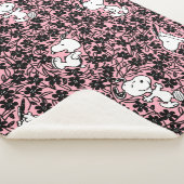 Peanuts | Snoopy Bloem Vine Patroon Sherpa Deken (3/4)
