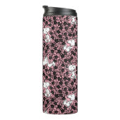 Peanuts | Snoopy Bloem Vine Patroon Thermosbeker (Geroteerd rechts)