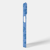 Peanuts | Snoopy Blue Space Astronaut Patroon Case-Mate iPhone Case (Achterkant / Rechts)
