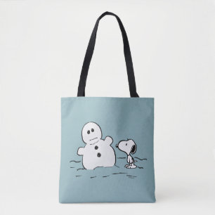 Peanuts   Snoopy bouwt een sneeuwpop Draagtas