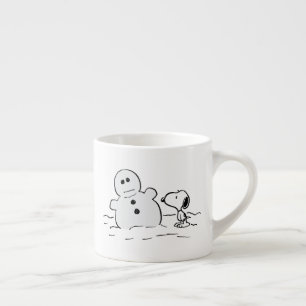 Peanuts   Snoopy bouwt een sneeuwpop Espresso Kop