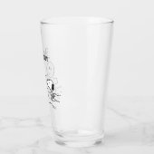 Peanuts | Snoopy bouwt een sneeuwpop | Jouw namen  Glas (Links)