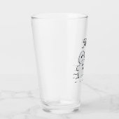 Peanuts | Snoopy bouwt een sneeuwpop | Jouw namen  Glas (Rechts)