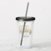 Peanuts | Snoopy Bus Driver Acryl Drinkbeker (Achterkant)