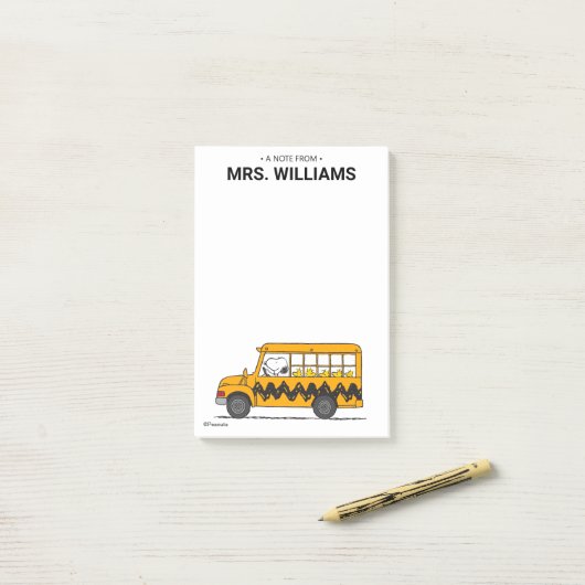 Peanuts | Snoopy Bus Driver Post-it® Notes (Op bureau)