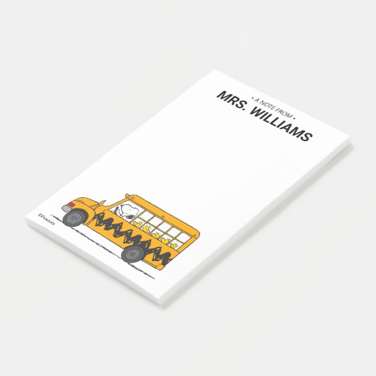 Peanuts | Snoopy Bus Driver Post-it® Notes (Schuin)
