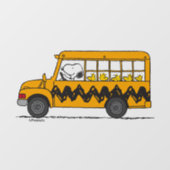Peanuts | Snoopy Bus Driver Raamsticker (Vel)