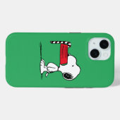 Peanuts | Snoopy Candy Cane Food Dish Case-Mate iPhone Case (Achterkant (horizontaal))