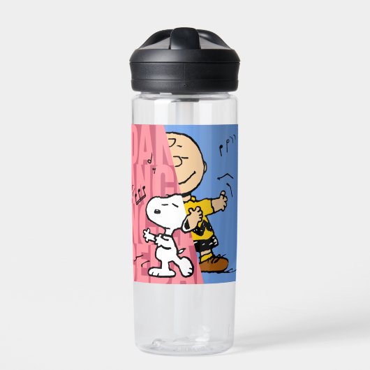 Peanuts | Snoopy & Charlie Brown Half & Half Dance Waterfles (Voorkant)