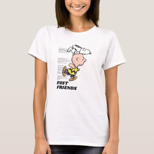 Peanuts | Snoopy & Charlie Brown Run T-shirt (Voorkant)