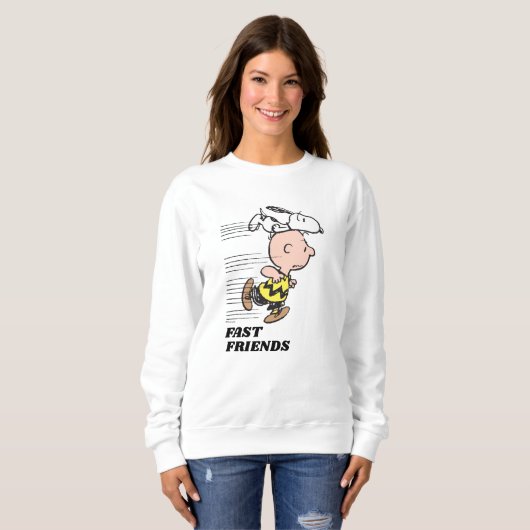 Peanuts | Snoopy & Charlie Brown Run Trui (Voorkant volledig)