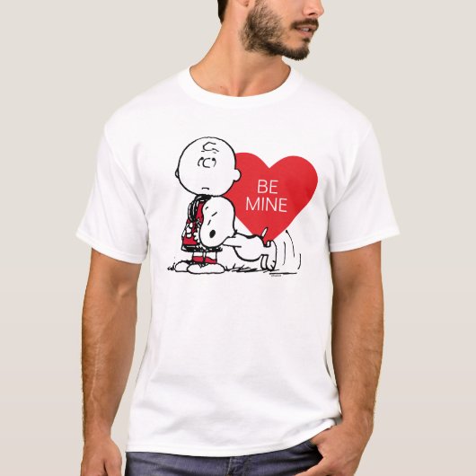 Peanuts | Snoopy & Charlie Brown Valentijn T-shirt (Voorkant)