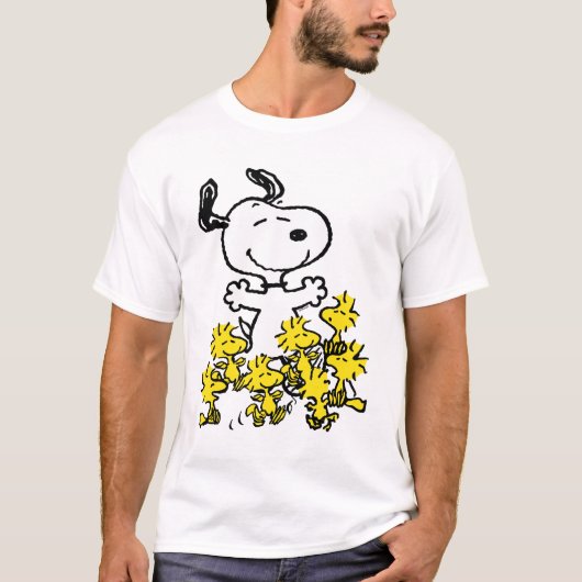Peanuts Snoopy Chick Party T-shirt (Voorkant)
