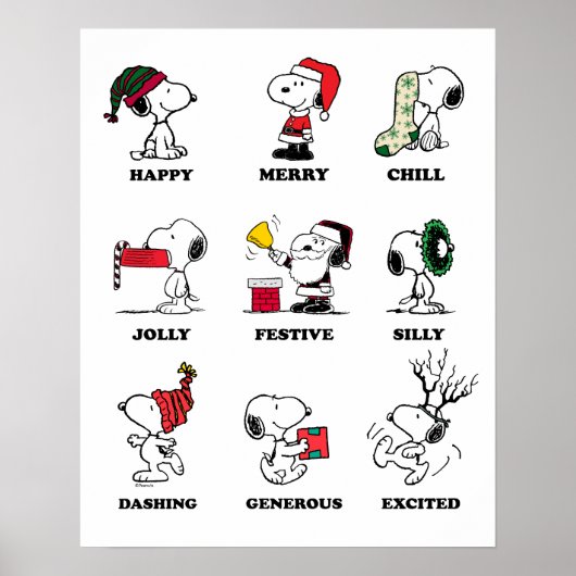 Peanuts | Snoopy Christmas Holiday Moods Poster (Voorkant)