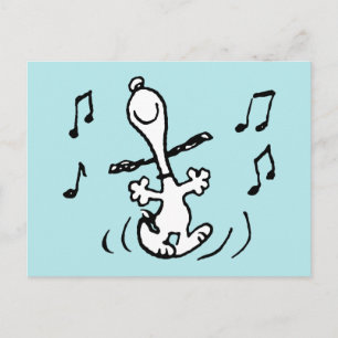 Peanuts Snoopy Dancing Briefkaart
