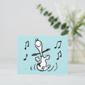 Peanuts | Snoopy Dancing Briefkaart (Staand voorkant)