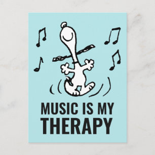 Peanuts   Snoopy Dancing Briefkaart
