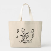 Peanuts | Snoopy Dancing Grote Tote Bag (Achterkant)