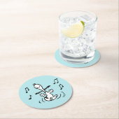 Peanuts | Snoopy Dancing Ronde Kartonnen Onderzetter (Insitu)